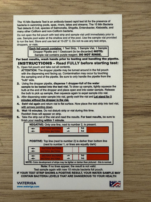 The 15-Minute Bacteria Test